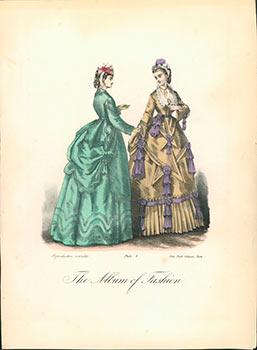 Two handcolored plates from "The Album of Fashion." Childrens' Costumes and Description of the To...