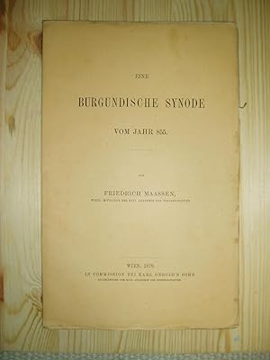 Seller image for Eine burgundische Synode vom Jahre 855 for sale by Expatriate Bookshop of Denmark