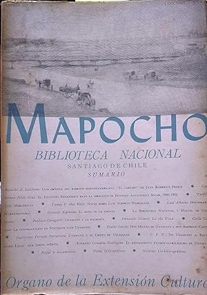 Mapocho Año III. Tomo III. N°1. 1965 Director Guillermo Felù Cruz.