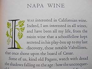 Napa Wine; A Chapter from "The Silverado Squatters"