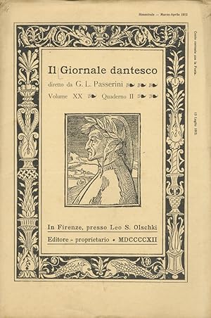 GIORNALE (IL) Dantesco. Diretto da G.L. Passerini. Anno XX. 1912. Quaderno II.