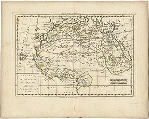 Antique Map of North Africa by Delamarche (c.1800)