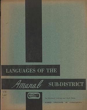Seller image for Languages of the Amanab Sub-District for sale by Masalai Press