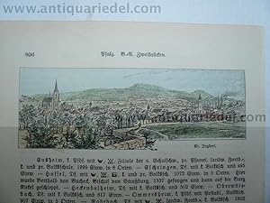 St. Ingbert, anno 1895, Holzstich, Blatt: 24x16 cm.