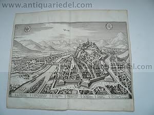 Graz, anno 1679, halbe Vogelschau, Merian Matthäus