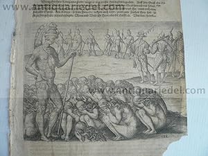 Bild des Verkufers fr De Bry Theodor, grosse Reisen, Amerika, Ansicht, Indianer, anno zum Verkauf von Hammelburger Antiquariat