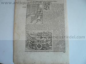 Von der Truckerey, anno 1590, Blatt aus Sebastian Münster