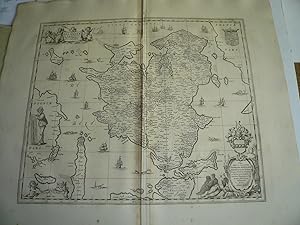 Image du vendeur pour Selandiae in Regno Daniae Insulae Chorographica Descriptio Map mis en vente par Hammelburger Antiquariat