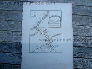 Tonkin, Hanoi, Red River, anno 1764, by N. Bellin, scarce map