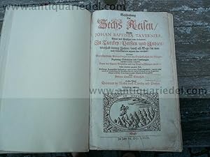 Image du vendeur pour Beschreibung der sechs Reisen welche Johan Baptista Tavernier. mis en vente par Hammelburger Antiquariat
