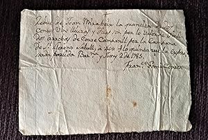 COMPRA DE LA CAMPANA DE SANT LLORENÇ SAVALL, APORTACIO 1785