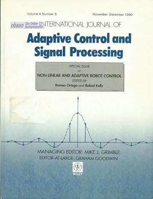 Seller image for International Journal of Adaptive Control and Signal Processing Volume 4 Number 6 November / December 1990 for sale by obaao - Online-Buchantiquariat Ohlemann