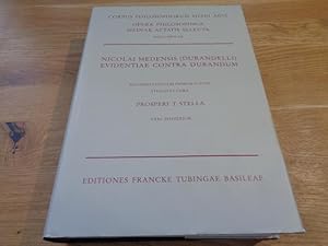 Seller image for Evidentiae contra Durandum vol. III pars prior & pars posterior for sale by suspiratio - online bcherstube