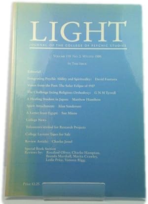 Seller image for Light, A Review of Spiritual and Psychic Knowledge: Vol. 119, No. 3, Winter 1999 for sale by PsychoBabel & Skoob Books