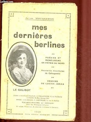 Seller image for MES DERNIERES BERLINES - POESIES PATOISES for sale by Le-Livre