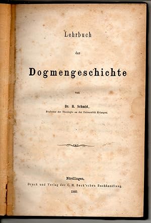 Bild des Verkufers fr Lehrbuch der Dogmengeschichte. zum Verkauf von Wissenschaftliches Antiquariat Kln Dr. Sebastian Peters UG