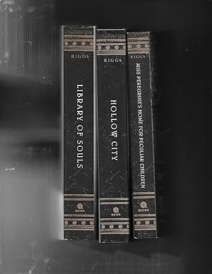 3 books - Miss Peregrine's Peculiar Children HOLLOW CITY Library of Souls Ransom Riggs