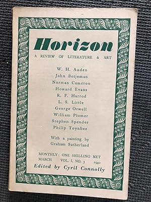 Horizon; Review of Literature and Art, Vol. 1, no. 3, March 1940