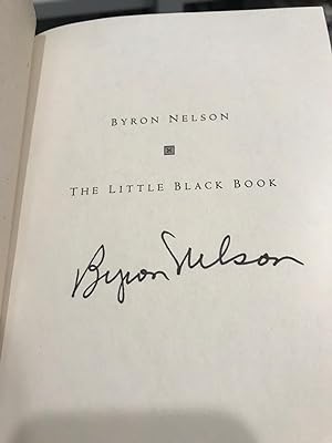 Seller image for Byron Nelson's Little Black Book for sale by Grayshelf Books, ABAA, IOBA