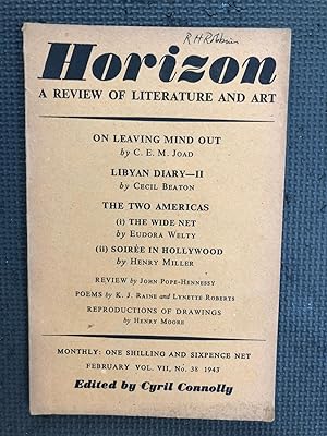 Horizon; Review of Literature and Art, Vol. Vii, no. 38, February 1943