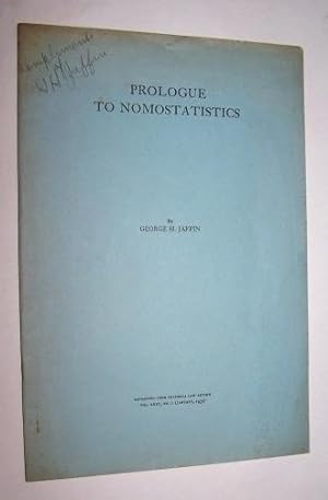 Prologue to Nomostatistics