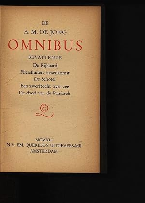 Bild des Verkufers fr De A.M. de Jong omnibus. . zum Verkauf von Antiquariat Bookfarm