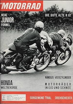 Das Motorrad. August 1962 - Dezember 1963. 34 Hefte - kompletter Zeitschriftenjahrgang u. 8 weite...