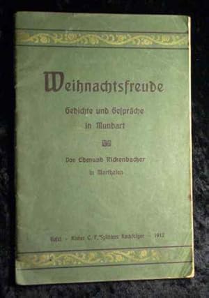 Image du vendeur pour Weihnachtsfreude : Gedichte u. Gesprche in Mundart. mis en vente par Roland Antiquariat UG haftungsbeschrnkt