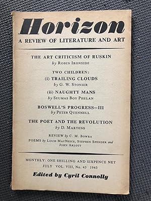Horizon; Review of Literature and Art, Vol. VIII, no. 43, July 1943
