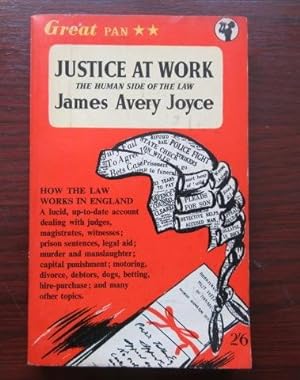 Seller image for Justice at Work - the Human Side of the Law for sale by BRIMSTONES