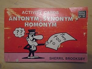 Immagine del venditore per Antonym - synonym - homonym activity cards venduto da Archives Books inc.