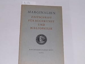 Marginalien. Zeitschrift für Buchkunst und Bibliophilie. 71. Heft.