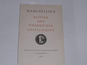 Marginalien. Zeitschrift für Buchkunst und Bibliophilie. 27. Heft.