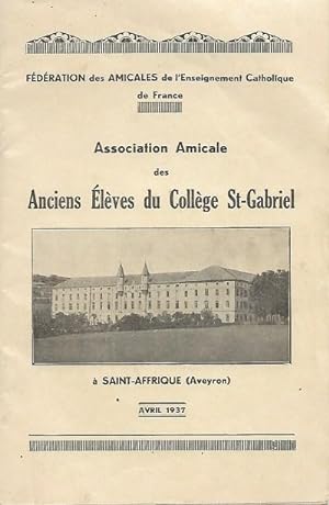 Fédération Des Amicales de L'enseignement Catholique De France - Avril 1937