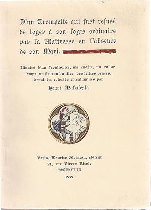 D'un Trompette qui fust refusé de loger à son logis ordinaire par la Maîtresse en l'absence de so...