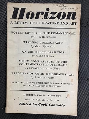 Horizon; Review of Literature and Art, Vol. X, no. 56, August 1944