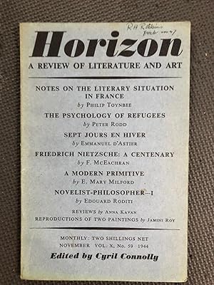 Horizon; Review of Literature and Art, Vol. X, no. 59, November 1944