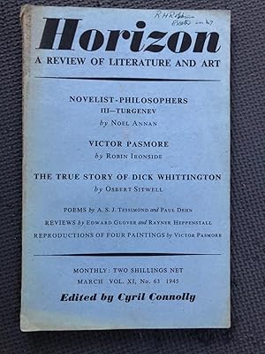 Horizon; Review of Literature and Art, Vol. XI, no. 63, March 1945