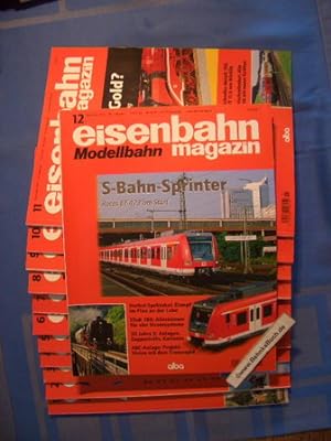 Bild des Verkufers fr Konvolut aus 12 Heften: Eisenbahn-Modellbahn-Magazin. Januar 2002 - Dezember 2002. zum Verkauf von Antiquariat BehnkeBuch