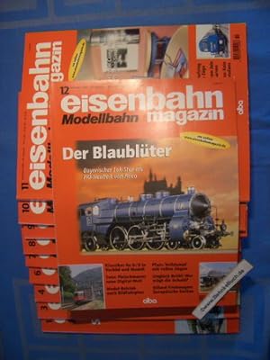 Bild des Verkufers fr Konvolut aus 10 Heften: Eisenbahn-Modellbahn-Magazin 2000. Heft 1, 3, 4, 6, 7-12. zum Verkauf von Antiquariat BehnkeBuch