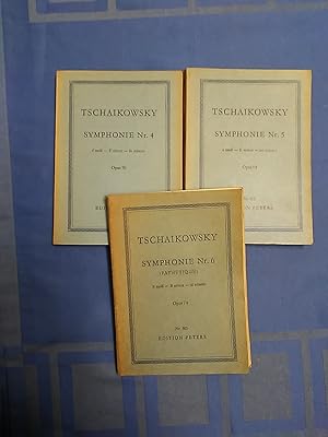 Symphonie Nr 4, Nr. 5 und Nr. 6 (Konvolut von 3 Bänden) Nr. 4: f moll, Opus 36 Nr. 561; Nr 5: e m...