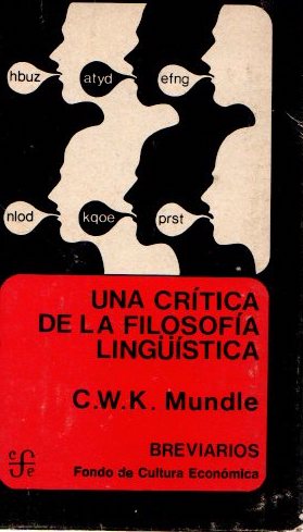 Immagine del venditore per Una crtica de la filosofa lingstica . venduto da Librera Astarloa