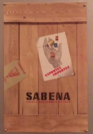 Exportez Importez, Sabena Airlines poster;