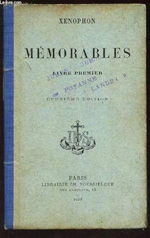 Seller image for MEMORABLES - LIVRES PREMIER - for sale by Le-Livre