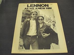 Newspaper Lennon As We Knew Him For Spirit Foundation