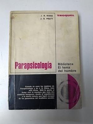 Seller image for Parapsicologia for sale by Libros Ambigú