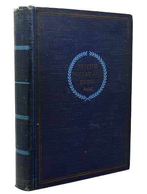 Immagine del venditore per BRITISH POETRY AND PROSE VOLUME TWO FROM WORDSWORTH TO YEATS venduto da Rare Book Cellar