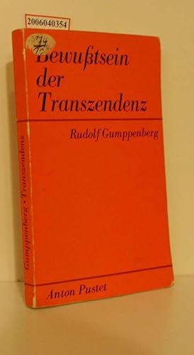 Bild des Verkufers fr Bewutsein der Transtendenz Philosophische Essays zum Verkauf von ralfs-buecherkiste
