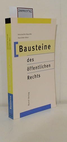 Bild des Verkufers fr Bausteine des ffentlichen Rechts zum Verkauf von ralfs-buecherkiste