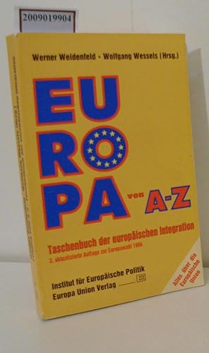 Bild des Verkufers fr Europa von A - Z Taschenbuch der europischen Integration zum Verkauf von ralfs-buecherkiste